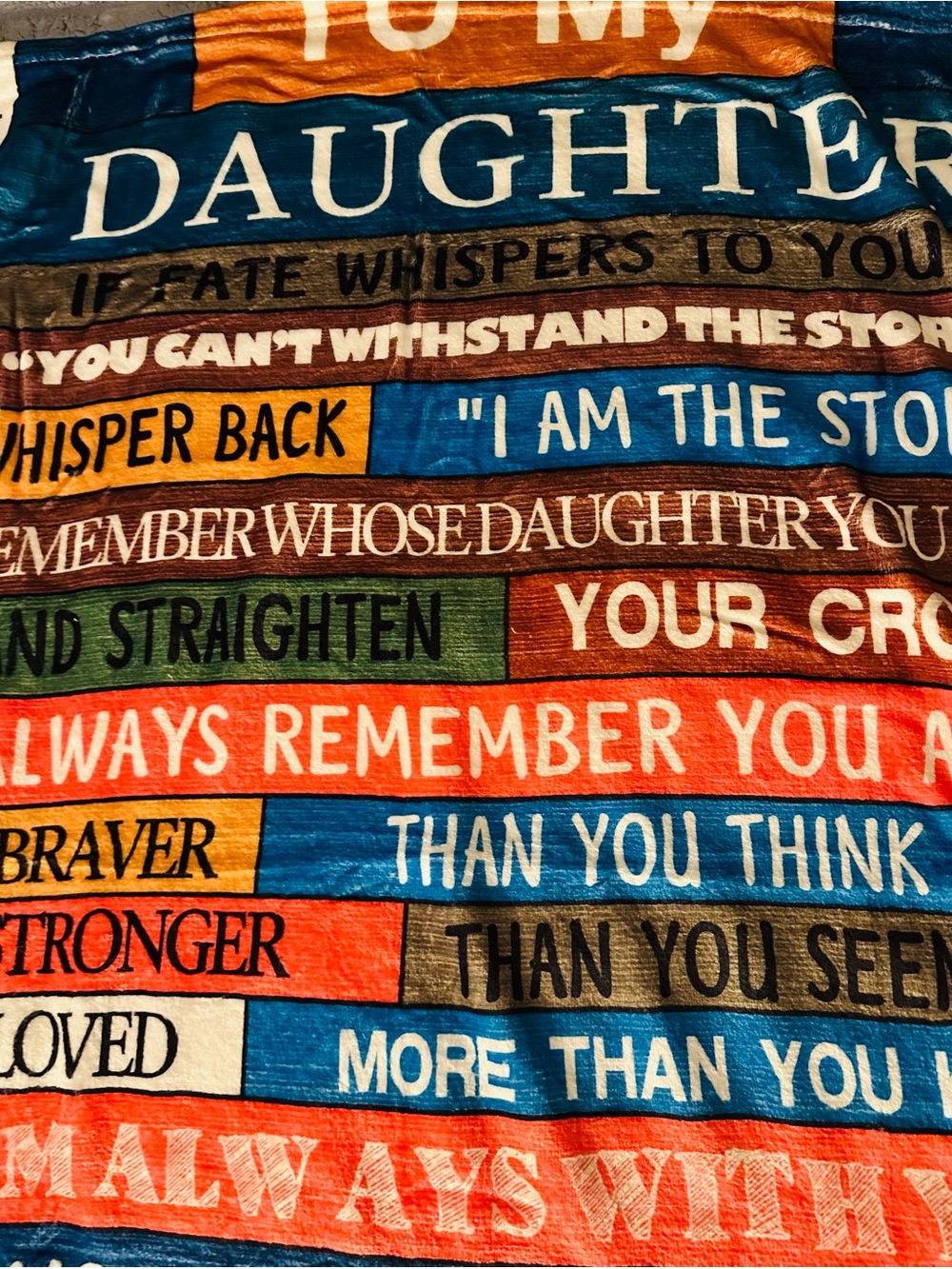 Inspirational Daughter Short Sleeve Tee in Multi-Color